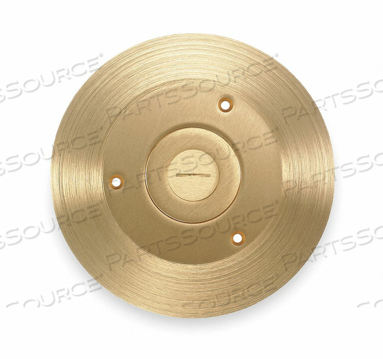 FLOOR BOX COVER ROUND 6-1/4 IN. BRASS by Hubbell Incorporated, Wiring Device-Kellums