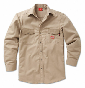 FR SNAP FRONT SHIRT 2XL KHAKI by Dickies