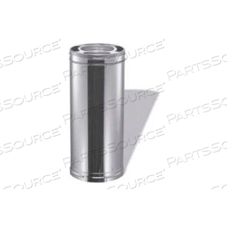 36 H X 6IN D GREY STAINLESS STEEL CLASS A TRIPLE WALL CHIMNEY PIPE 