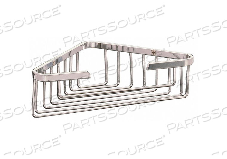 CORNER BASKET 9 IN W BRASS POLISHED by Taymor