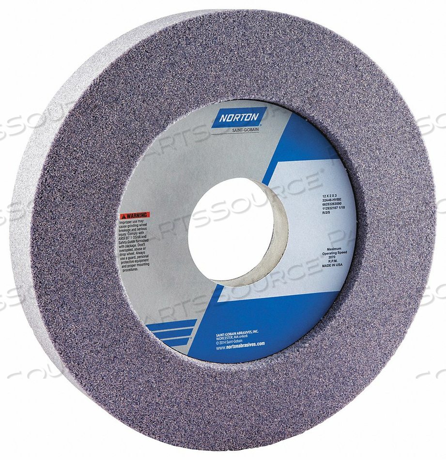 66253263590 Norton SaintGobain Abrasives GRINDING WHEEL 12X2X3 REC 2