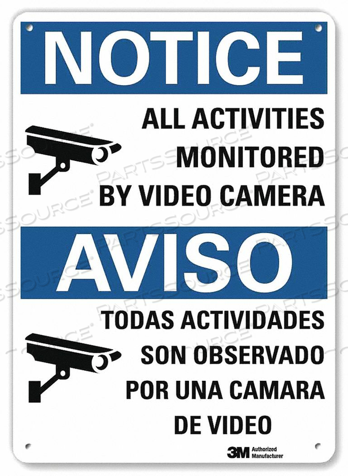 NOTICE SIGN 14X10 IN. BILINGUAL by Lyle Signs Inc. NOTICE SIGN 14X10 IN. BILINGUAL by Lyle Signs Inc.