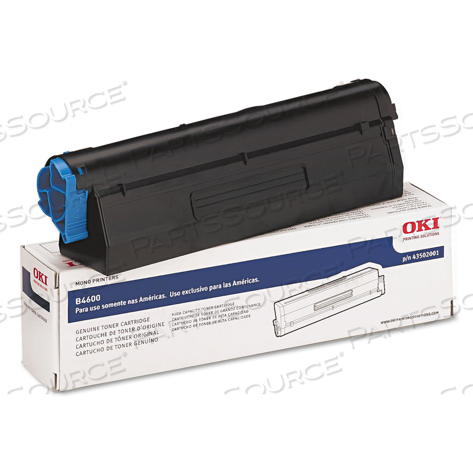 TONER CARTRIDGE, REPLACEMENT FOR OKIDATA B4550, OKIDATA B4550N, OKIDATA B4600, OKIDATA B4600N, OKIDATA B4600N PS 