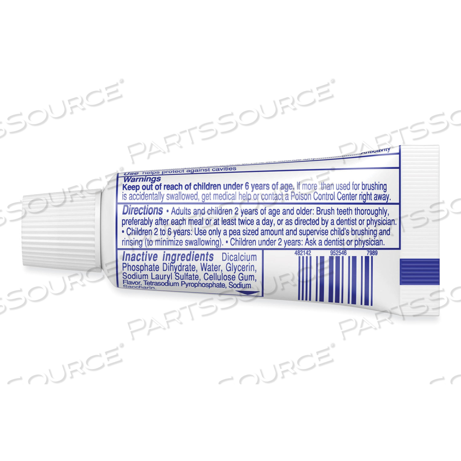 TOOTHPASTE, PERSONAL SIZE, 0.85 OZ TUBE, UNBOXED by Palmolive