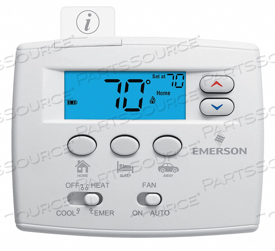 LOW V T-STAT STAGES HEAT 1 STAGES COOL 1 by Emerson Industrial