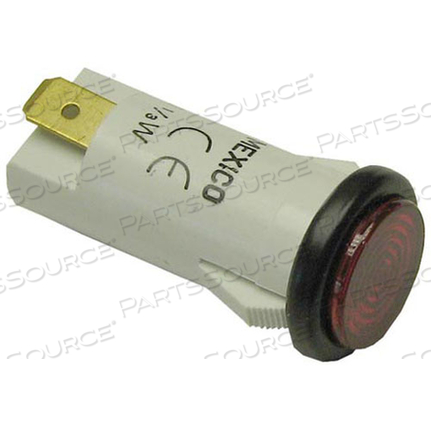 SIGNAL LIGHT 1/2" RED 125V 