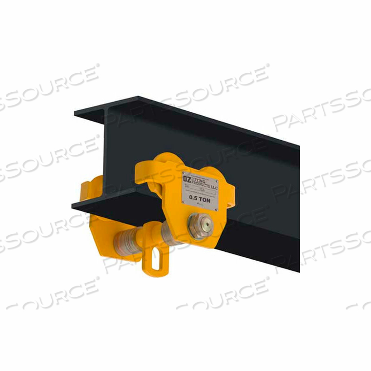 PUSH BEAM TROLLEY 1/2 TON CAPACITY by Oz Lifting Products PUSH BEAM TROLLEY 1/2 TON CAPACITY by Oz Lifting Products