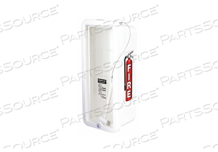 FIRE EXTINGUISHER CABINET 5 LB CAP. WHT by Cato FIRE EXTINGUISHER CABINET 5 LB CAP. WHT by Cato