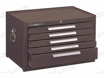 SIGNATURE SERIES 27"W X 18"D X 16-5/8"H 5 DRAWER BROWN MECHANICS CHEST by Kennedy Manufacturing SIGNATURE SERIES 27"W X 18"D X 16-5/8"H 5 DRAWER BROWN MECHANICS CHEST by Kennedy Manufacturing