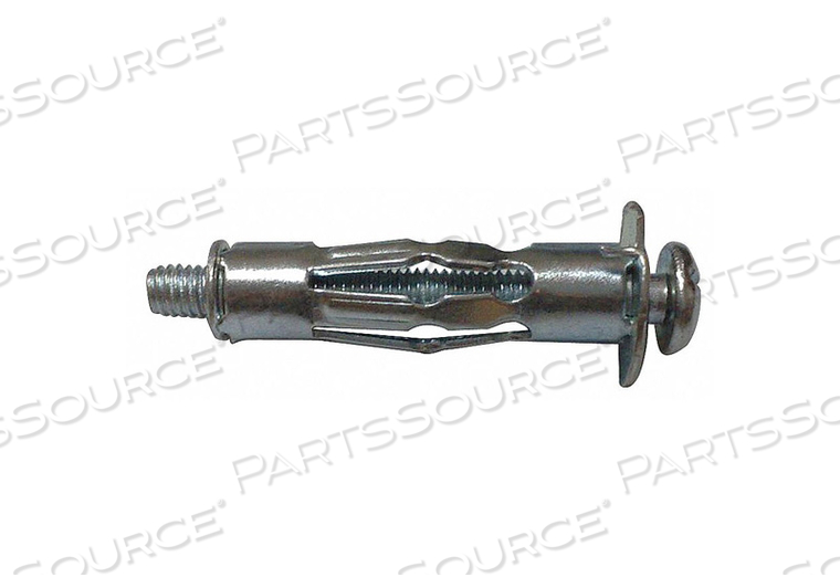 WALL ANCHOR, 3/16 IN DIA, 2 1/16 IN OVERALL LG, 3/16" THREAD SIZE, STEEL, ZINC PLATED, STEEL by Fabory