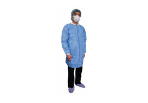 H8191 DISPOSABLE LAB COAT BASIC SMS BLUE XL by Condor
