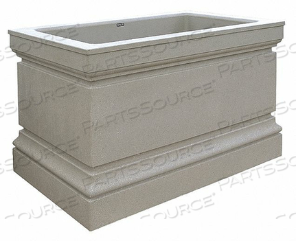 PLANTER RECTANGLE 48IN.LX30IN.WX36IN.H by Wausau Tile
