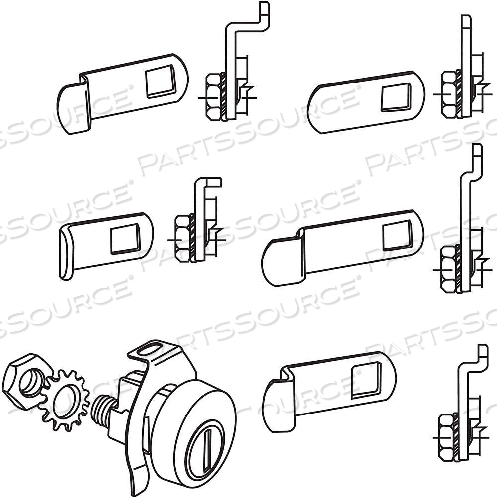 MAILBOX LOCK KIT, FOR 4C PEDESTAL MAILBOXES by Approved Vendor