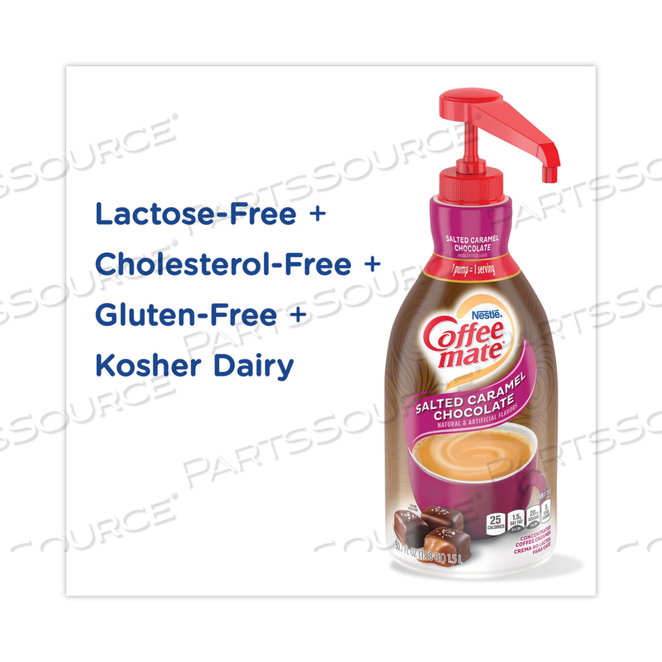 LIQUID CREAMER PUMP BOTTLE, SALTED CARAMEL, 1.5 LITER PUMP BOTTLE by Coffee-Mate