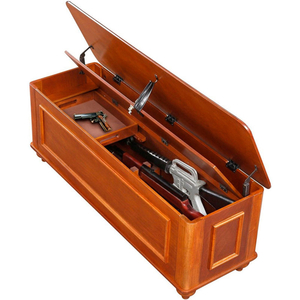 HOPE GUN CONCEALMENT CHEST - 5 GUN CAPACITY 51X17X19 MEDIUM BROWN by American Furniture Classics