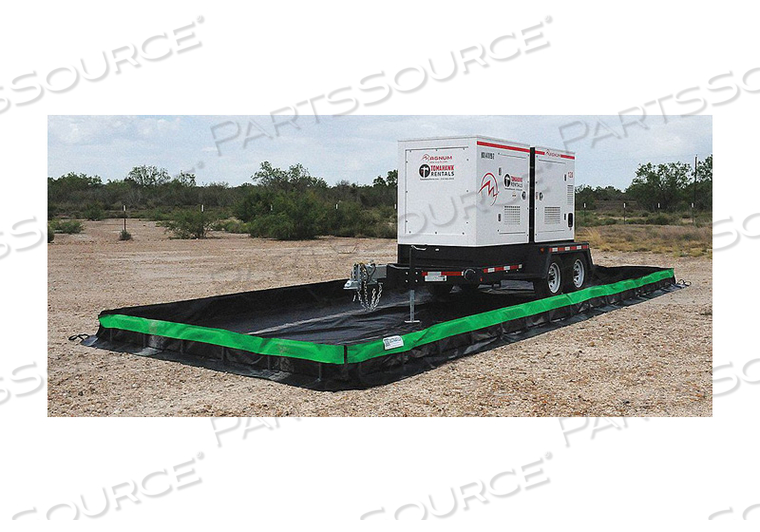 ULTRA-CONTAINMENT BERM, COLLAPSIBLE WALL, 15'X 50', COPOLYMER 2000 by Ultratech