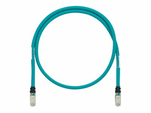 PANDUIT INDUSTRIALNET CAT 5E SHIELDED 600 V-RATED - PATCH CABLE - RJ-45 (M) TO RJ-45 (M) - 10 FT - SF/UTP - CAT 5E - IEEE 802.3AF/IEEE 802.3AT - STRANDED - TEAL by Panduit