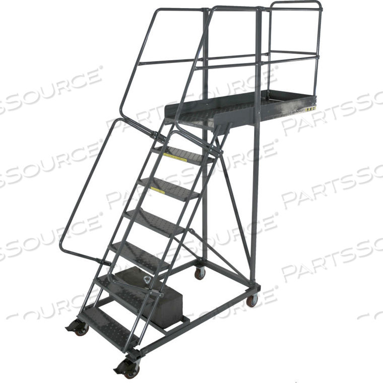 7 STEP STEEL CANTILEVER LADDER -28" OVERHANG, PERFORATED TREAD by Ballymore 7 STEP STEEL CANTILEVER LADDER -28" OVERHANG, PERFORATED TREAD by Ballymore