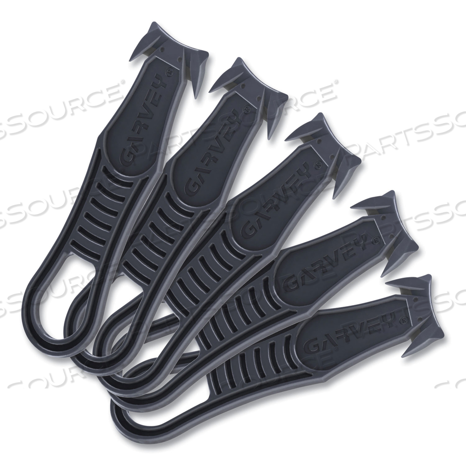 SAFETY CUTTER BOX CUTTER KNIFE WITH DOUBLE SHIELDED BLADE, 4" PLASTIC HANDLE, BLACK by Garvey SAFETY CUTTER BOX CUTTER KNIFE WITH DOUBLE SHIELDED BLADE, 4" PLASTIC HANDLE, BLACK by Garvey