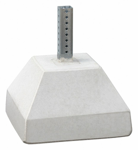 POST SLEEVE SQUARE 250 LB CONCRETE BASE by Tapco