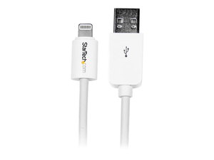 3M WHITE APPLE 8-PIN LIGHTNING TO USB CABLE FOR IPHONE IPAD - IPAD / IPHONE / IPOD CHARGING / DATA CABLE - LIGHTNING / USB - 20/28 AWG - LIGHTNING (M) TO USB (M) - 10 FT - WHITE - FOR APPLE IPAD AIR, IPAD MINI, IPAD MINI WITH RETINA DISPLAY, IPAD WITH RETINA DISPLAY (4TH GEN by StarTech.com Ltd.