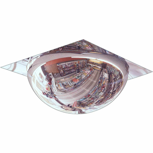 T-BAR FULL DOME ACRYLIC MIRROR, INDOOR, 22" DIA. W/2'X2' PANEL,360 VIEWING ANGLE by Se-Kure Domes & Mirrors