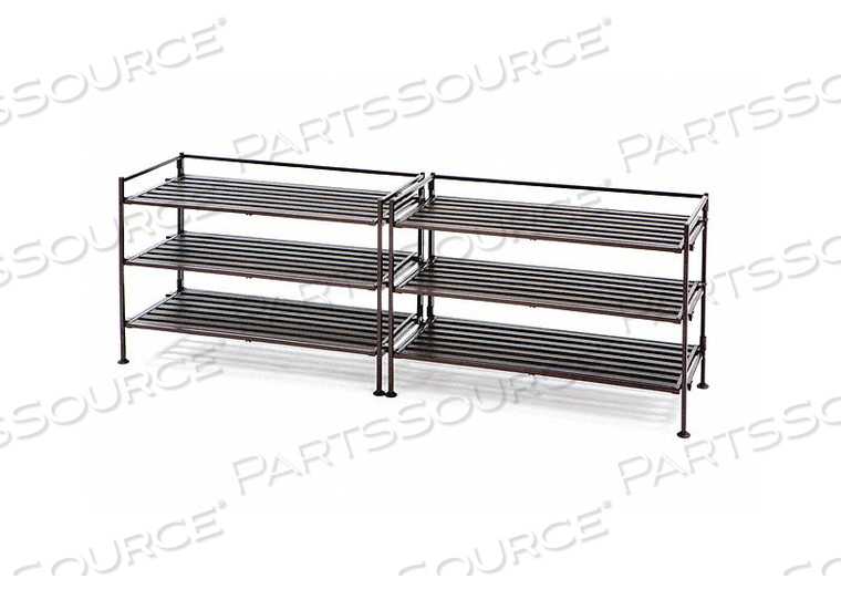 SLAT UTILITY SHOE RACK 3-TIER RESIN (2-P 