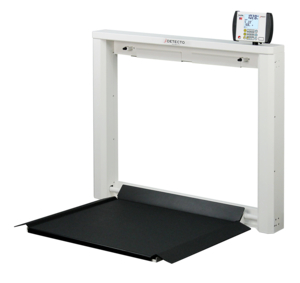 WALL-MOUNT WHEELCHAIR SCALE, 1000 LB X 0.2 LB/450 KG X 0.1 KG by Detecto Scale / Cardinal Scale