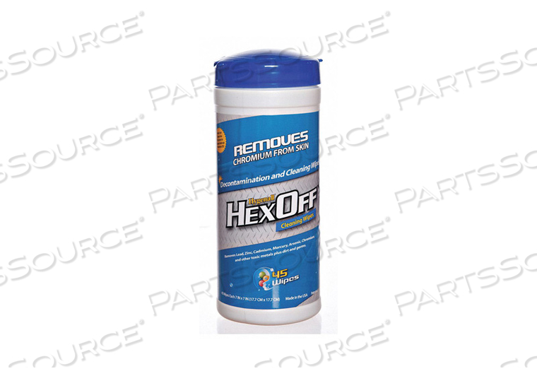 HEAVY METAL REMOVING WIPES CANISTER PK12 by Hygenall