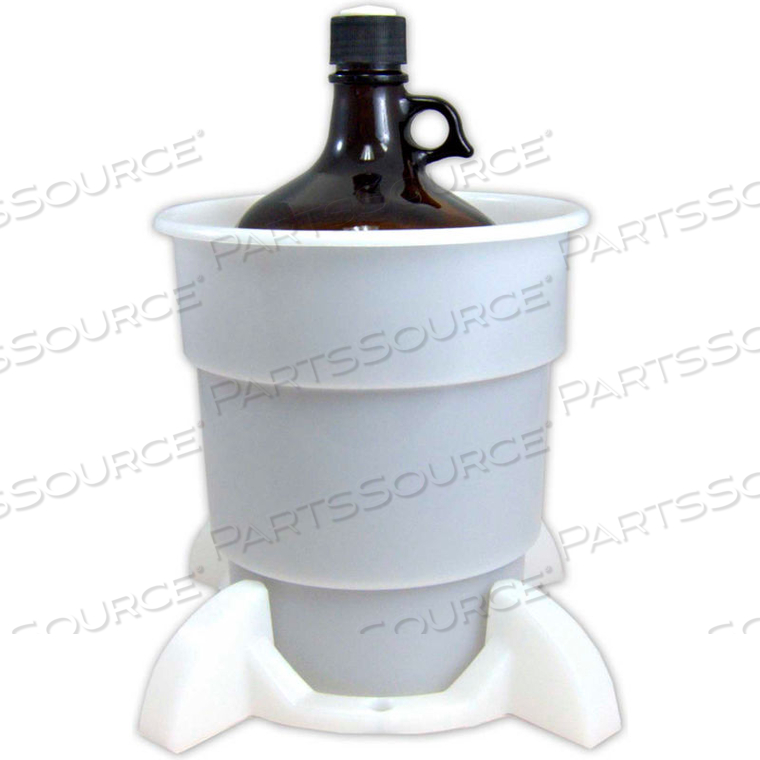 PORT CAP SYSTEM, 4 LITER COATED GLASS BOTTLE, GL38 2-PORT CAP, SECONDARY CONTAINER 