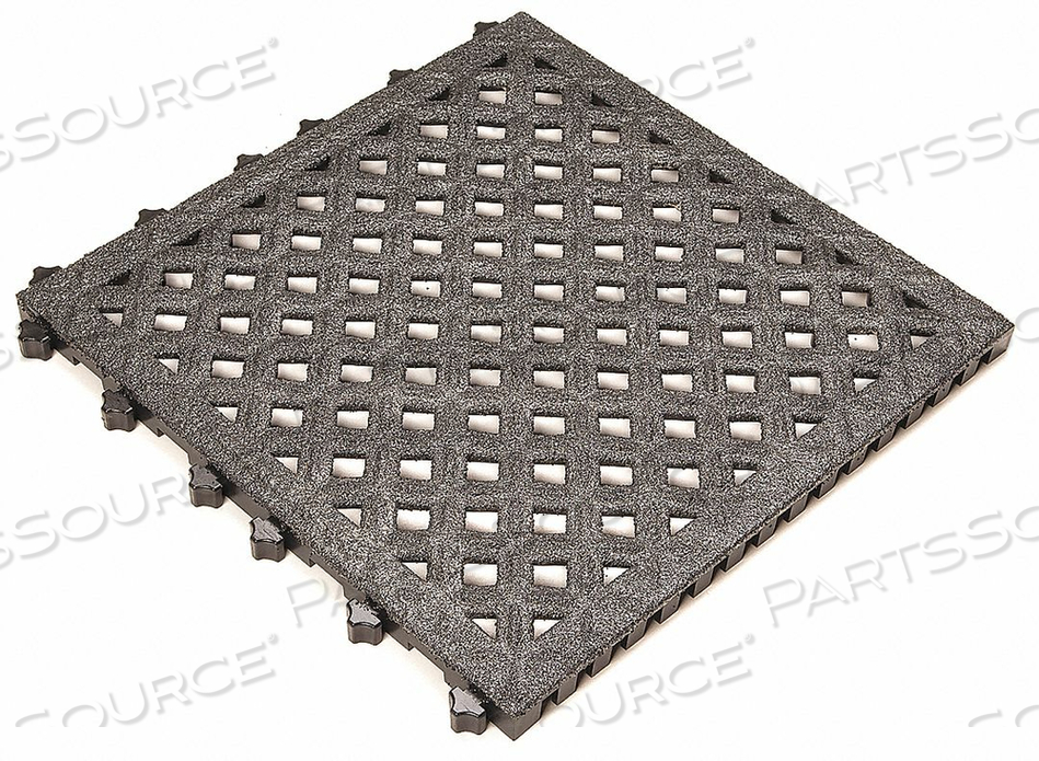INTERLOCK DRAINAGE MAT BLCK 18 X18 PK10 by Ergo Advantage