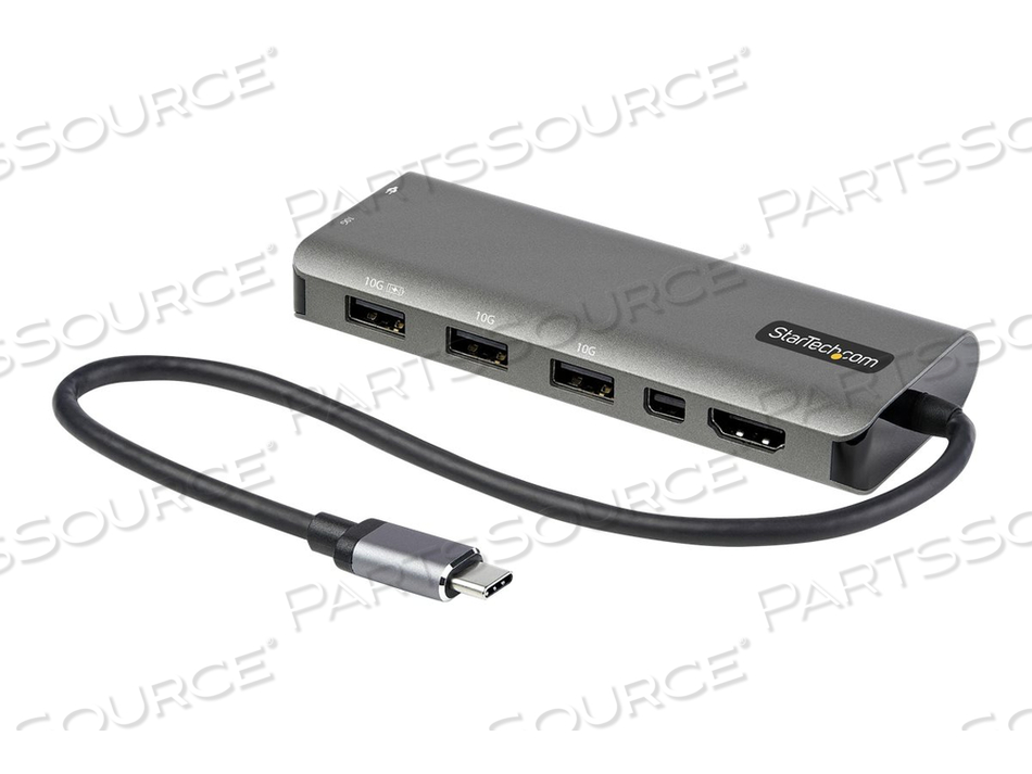 USB C MULTIPORT ADAPTER, USB-C TO HDMI OR MINI DISPLAYPORT 4K 60HZ, 100W POWER DELIVERY PASS-THROUGH, 4-PORT 10GBPS USB HUB, USB TYPE-C MINI by StarTech.com Ltd. USB C MULTIPORT ADAPTER, USB-C TO HDMI OR MINI DISPLAYPORT 4K 60HZ, 100W POWER DELIVERY PASS-THROUGH, 4-PORT 10GBPS USB HUB, USB TYPE-C MINI by StarTech.com Ltd.