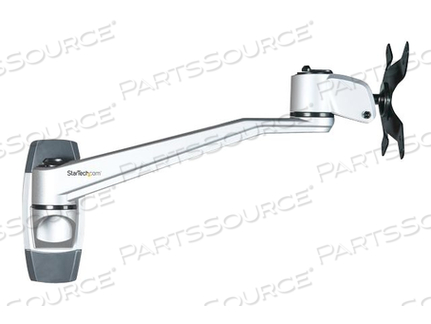 WALL MOUNT MONITOR ARM, 10.2" SWIVEL ARM, FOR UP TO 34" VESA, BRACKET, ADJUSTABLE ARM, FOR LCD DISPLAY, ALUMINUM, SILVER, SCREEN SIZE: 13"-3 by StarTech.com Ltd. WALL MOUNT MONITOR ARM, 10.2" SWIVEL ARM, FOR UP TO 34" VESA, BRACKET, ADJUSTABLE ARM, FOR LCD DISPLAY, ALUMINUM, SILVER, SCREEN SIZE: 13"-3 by StarTech.com Ltd.