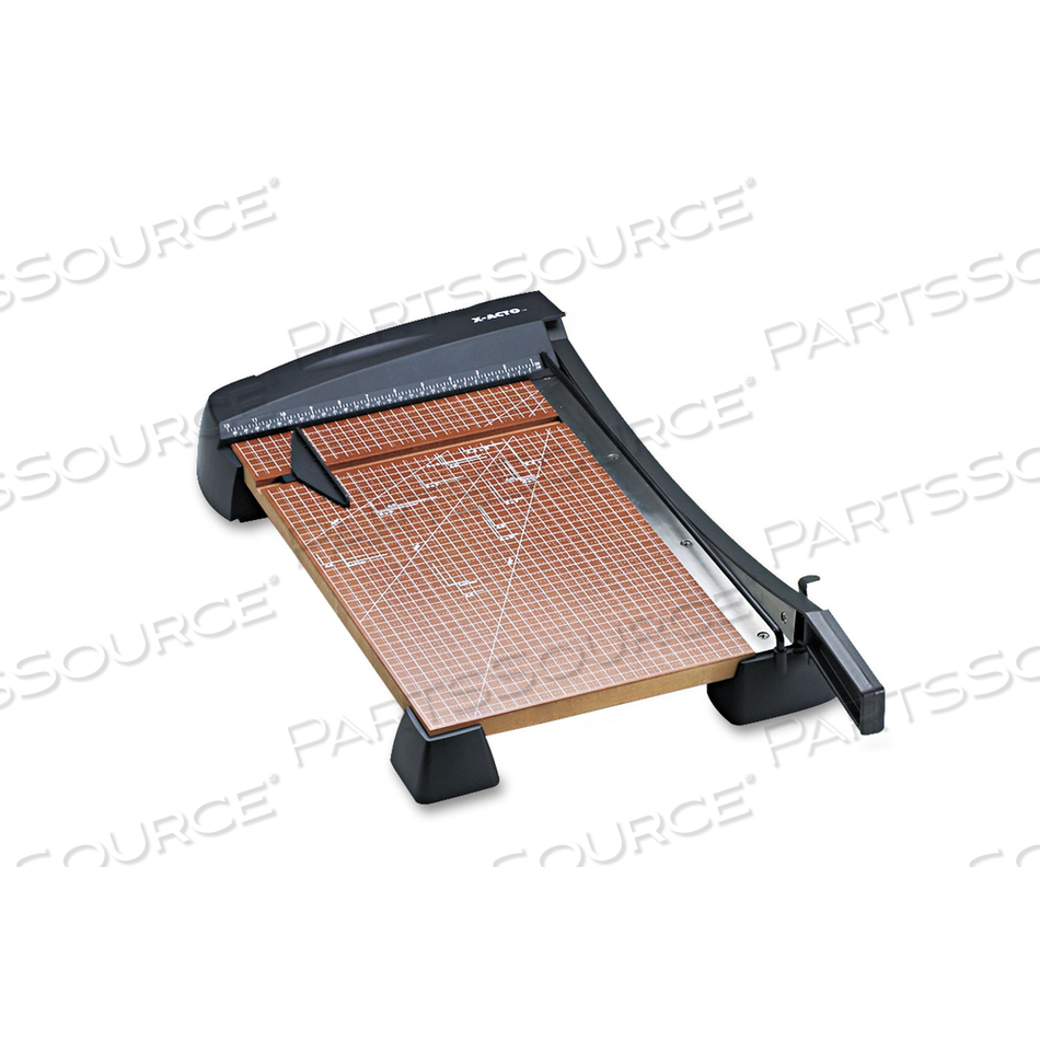 HEAVY-DUTY WOOD BASE GUILLOTINE TRIMMER, 15 SHEETS, 18" CUT LENGTH, 12 X 18 by X-Acto