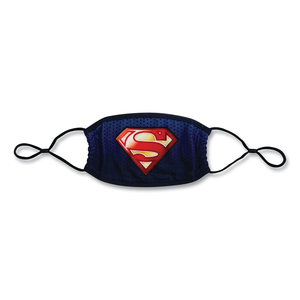 CLOTH FACE MASK, SUPERMAN LOGO PRINT, COTTON/POLYESTER/SPANDEX, ADULT by Bioworld