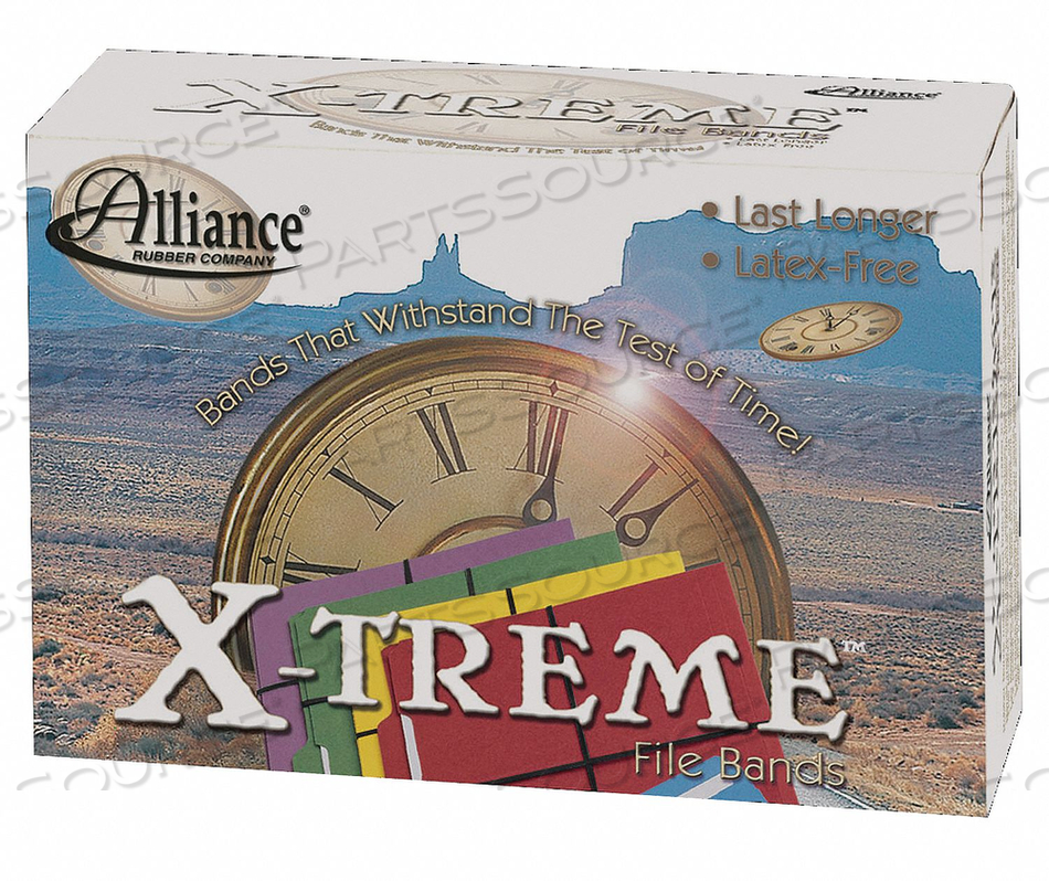 RUBBER BAND 7 IN. BLACK PK175 by Alliance Rubber Company