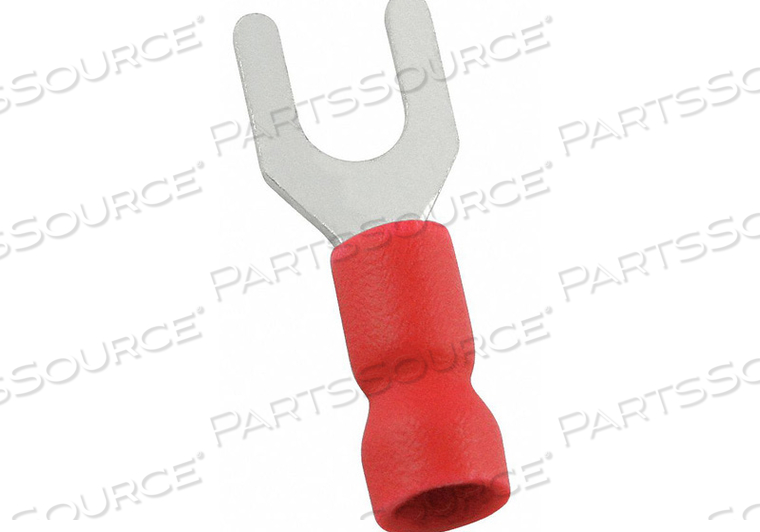 FORK TERMINAL BLOCK #8 STUD RED PK100 by Power First FORK TERMINAL BLOCK #8 STUD RED PK100 by Power First