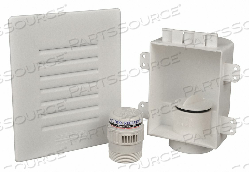 MINI RECESS BOX 1-1/2 X 2 PIPE DIA. by Studor MINI RECESS BOX 1-1/2 X 2 PIPE DIA. by Studor