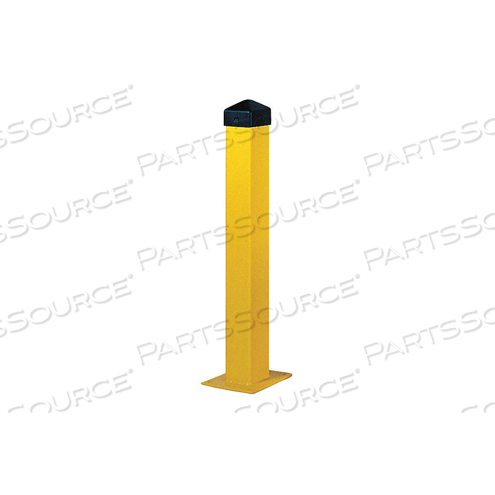 BOLLARD, BOLT-ON, 42 IN INSTALL HT, CARBON STEEL, YELLOW by Approved Vendor