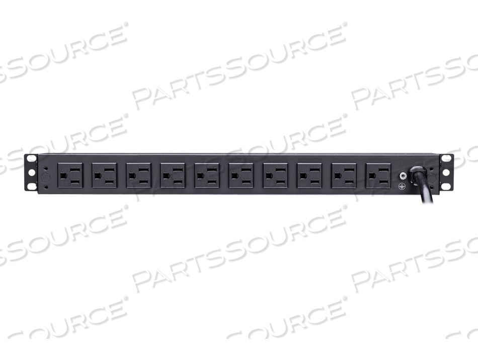 RACKBAR SURGE PROTECTION RKBS15S2F10R, SURGE PROTECTOR (RACK-MOUNTABLE), AC 120 V, OUTPUT CONNECTORS: 12 by CyberPower