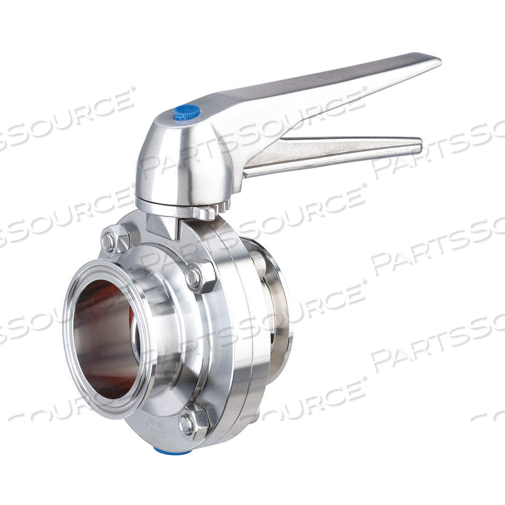 BUTTERFLY VALVE, 1 1/2 IN PIPE SIZE, CLAMP, 145 PSI MAX. PRESSURE (CWP), SILICONE by Approved Vendor BUTTERFLY VALVE, 1 1/2 IN PIPE SIZE, CLAMP, 145 PSI MAX. PRESSURE (CWP), SILICONE by Approved Vendor