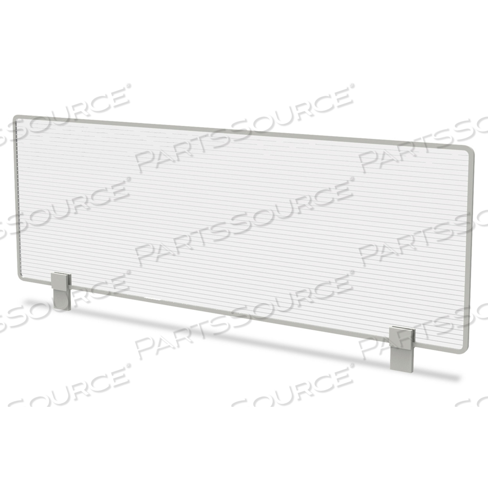 TRENTO LINE DIVIDING PANEL, POLYCARBONATE, 47.13W X 1.75D X 15.5H, TRANSLUCENT by Linea Italia Inc