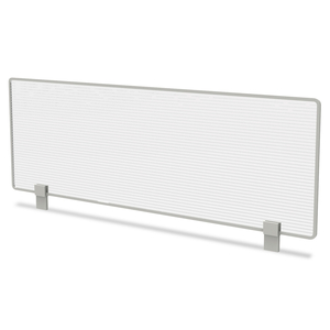 TRENTO LINE DIVIDING PANEL, POLYCARBONATE, 47.13W X 1.75D X 15.5H, TRANSLUCENT by Linea Italia Inc