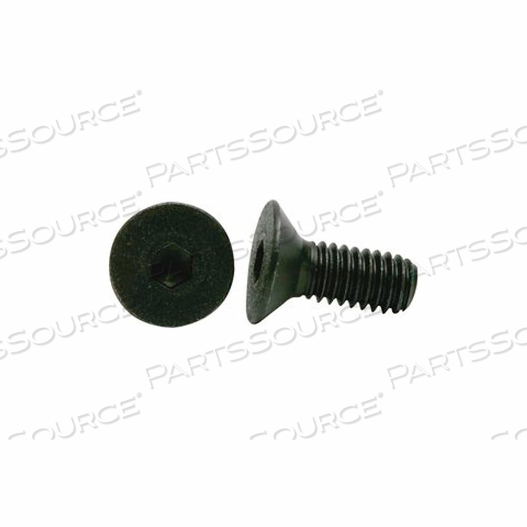 5/16-18 X 2-1/2" HEX FLAT SOCKET CAP SCREW - STEEL - BLACK OXIDE - ASTM F835 - USA - PKG OF 100 