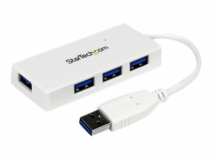 4 PORT PORTABLE SUPERSPEED MINI USB 3.0 HUB - WHITE - HUB - 4 X SUPERSPEED USB 3.0 - DESKTOP by StarTech.com Ltd. 4 PORT PORTABLE SUPERSPEED MINI USB 3.0 HUB - WHITE - HUB - 4 X SUPERSPEED USB 3.0 - DESKTOP by StarTech.com Ltd.