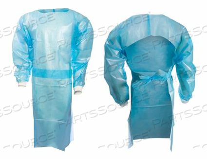 OVER-THE-HEAD CHEMOTHERAPY PROCEDURE GOWN LARGE BLUE NONSTERILE ASTM D6978 DISPOSABLE (10 PER BAG) by McKesson OVER-THE-HEAD CHEMOTHERAPY PROCEDURE GOWN LARGE BLUE NONSTERILE ASTM D6978 DISPOSABLE (10 PER BAG) by McKesson