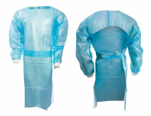 OVER-THE-HEAD CHEMOTHERAPY PROCEDURE GOWN LARGE BLUE NONSTERILE ASTM D6978 DISPOSABLE (10 PER BAG) by McKesson