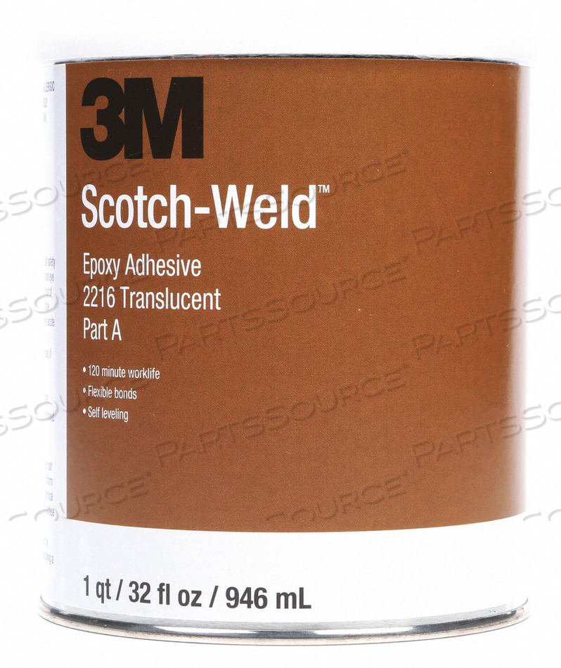 EPOXY ADHESIVE KIT 1 QT TRANSLUCENT PK6 by 3M Consumer EPOXY ADHESIVE KIT 1 QT TRANSLUCENT PK6 by 3M Consumer