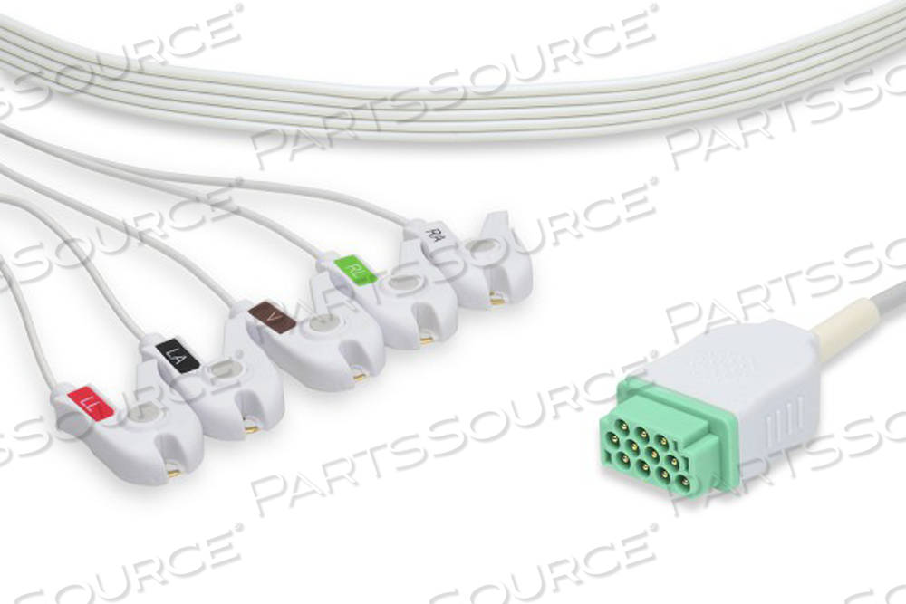 GE HEALTHCARE > MARQUETTE COMPATIBLE DISPOSABLE DIRECT-CONNECT ECG CABLE 