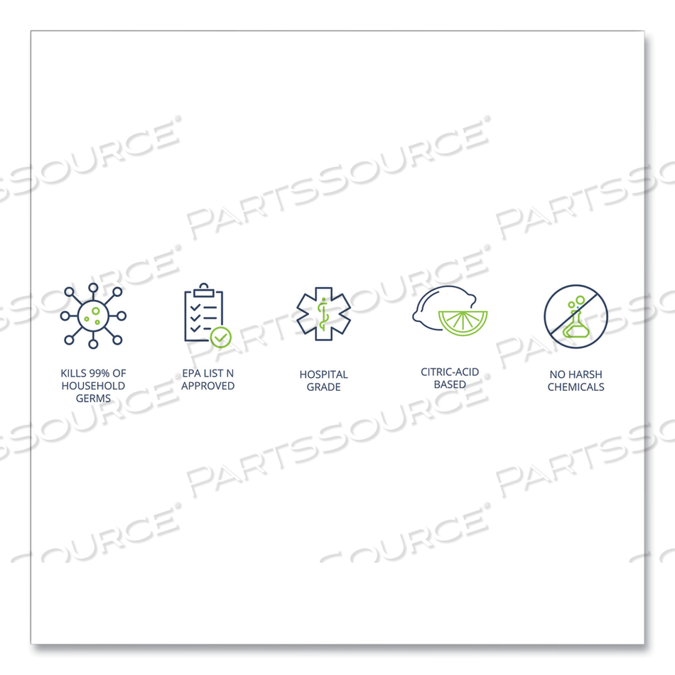 CLEANCIDE DISINFECTING WIPES, 8 X 5.5, FRESH SCENT, 400/TUB by Wexford Labs, Inc.